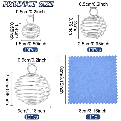 Iron Wire Pendants Set IFIN-YW0001-23-1