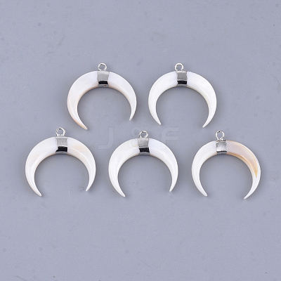 Freshwater Shell Pendants SHEL-T012-58P-1