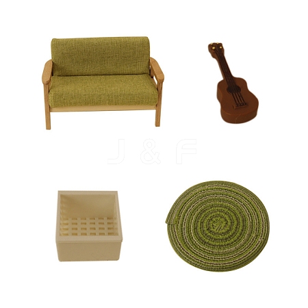 Furniture Resin & Cloth & Wood Mini Model PW-WGFE7AF-01-1