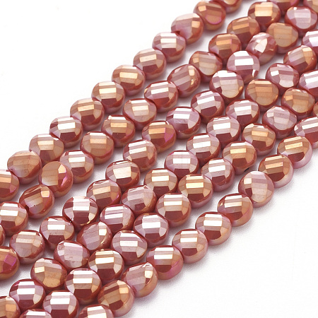 Electroplate Glass Beads Strands EGLA-J149-A-6mm-FR03-1