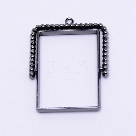 Alloy Open Back Bezel Pendants PALLOY-WH0071-59B-RS-1