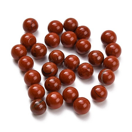 Natural Red Jasper Sphere Beads G-H359-02I-8mm-1
