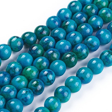 Synthetic Chrysocolla Beads Strands G-F647-02-B-01-1