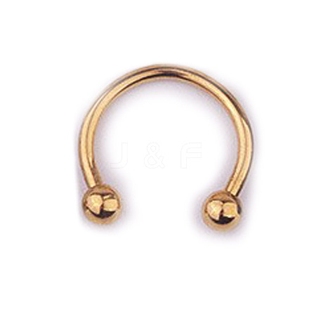 303 Stainless Steel Circular/Horseshoe Barbell Nose RingS WG86D19-16-1