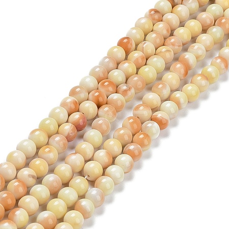 Glass Round Beads Strands GLAA-M044-01G-1