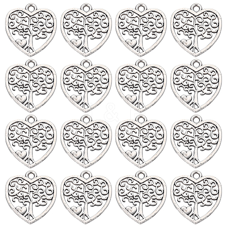 SUNNYCLUE 100Pcs Tibetan Style Alloy Pendants FIND-SC0005-68-1