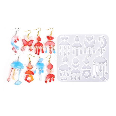 Earrings Pendants DIY Silicone Mold DIY-Q033-07A-1