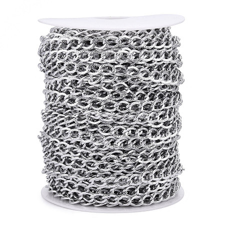 Aluminium Textured Curb Chains CHA-T001-45S-1