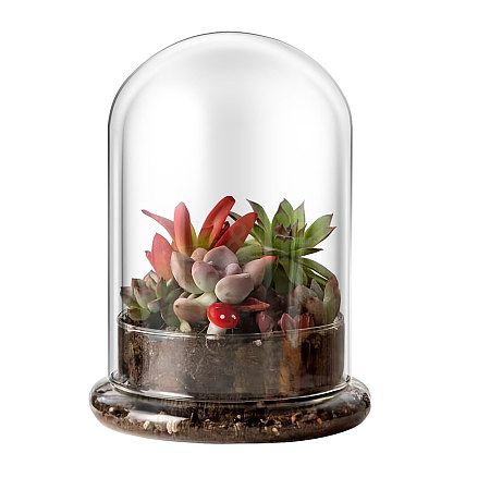 Glass Dome Cover DIY-WH0504-318-1