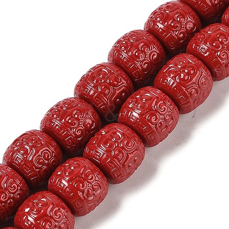 Synthetic Coral Carved Beads Strands CORA-U003-04A-1