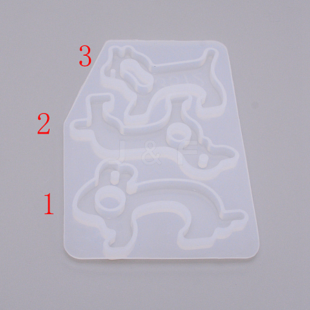 Animal Keychain Silicone Molds DIY-WH0181-58-1
