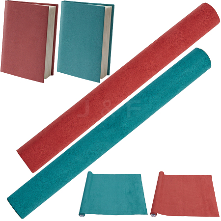 2 Sheets 2 Colors Faux Suede Book Covers DIY-CP0011-10A-1