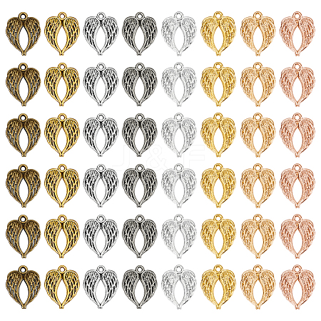 120Pcs 8 Styles Zinc Alloy Pendants FIND-WR0011-47-1