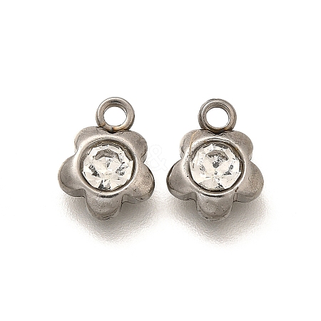 201 Stainless Steel Charms STAS-F311-06P-01-1