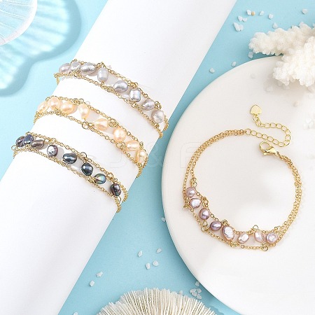 Brass Cable Chains Bracelets BJEW-JB14220-1