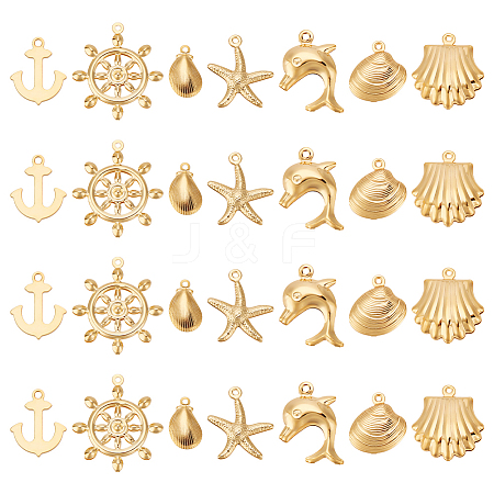 304 Stainless Steel Pendants STAS-UN0019-70G-1