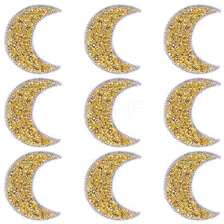 Resin Rhinestone Hotfix Rhinestone Iron on/Sew on Cloth Patches DIY-WH20063-030F-1