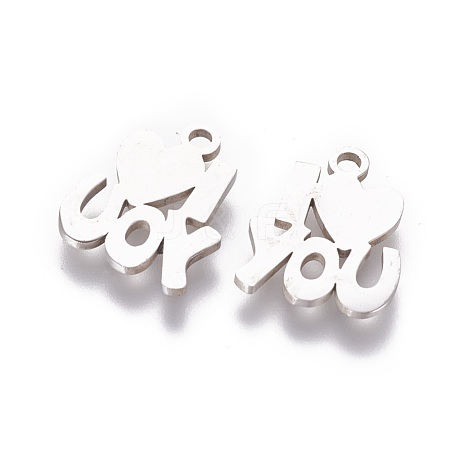 Tarnish Resistant 201 Stainless Steel Charms STAS-Q201-T080-1