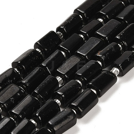 Natural Black Tourmaline Beads Strands G-G068-A07-01-1