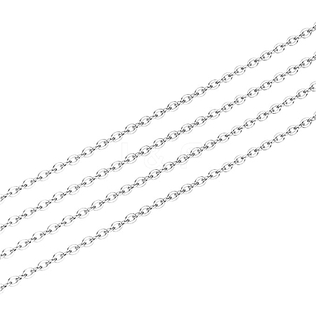 925 Sterling Silver Cable Chain STER-WH0011-04S-1