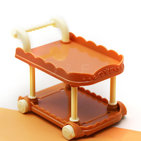 Plastic Dining Cart Mini Model PW-WGB4EEE-02-1