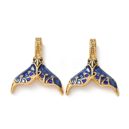 304 Stainless Steel Enamel Pendants STAS-Z193-10G-04-1