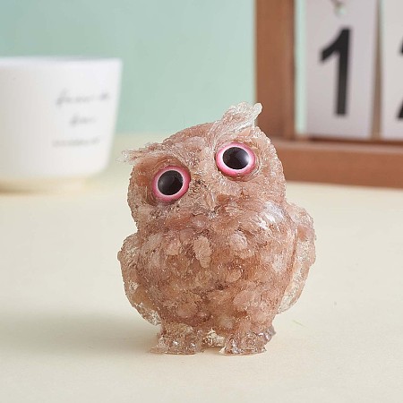Crystal Owl Figurine Collectible JX545C-1