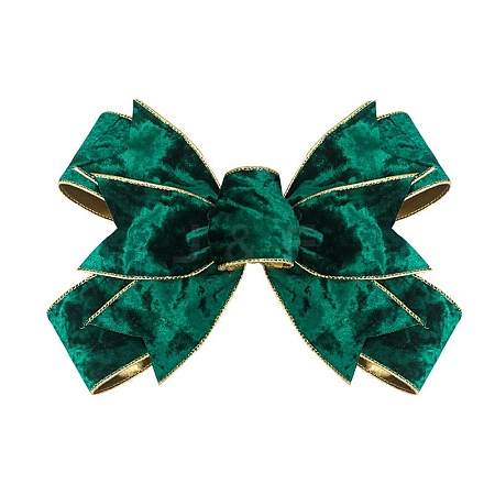 Christmas Velvet Big Bowknot Decorations AJEW-M041-02B-1