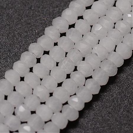 Imitation Jade Glass Bead Strands GLAA-K013-01-1