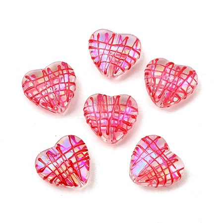 Transparent Glass Enamel Beads GLAA-S388-01D-1