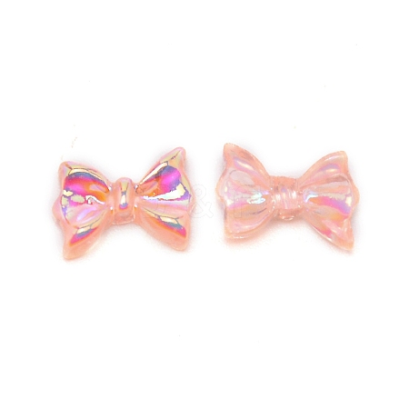 Bowknot Resin Cabochons MRMJ-WH0074-32E-1