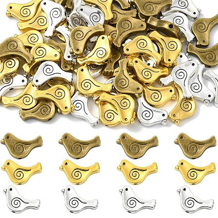 60Pcs 3 Colors Tibetan Style Alloy Beads FIND-YW0010-70-1