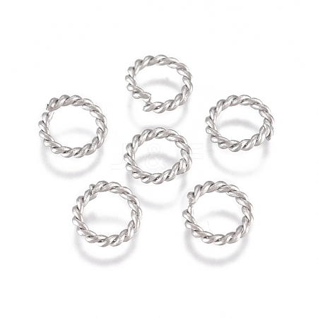 304 Stainless Steel Twisted Jump Rings STAS-G225-12P-02-1
