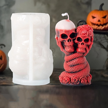 Skull DIY Silicone Candle Molds SIL-F014-02D-1