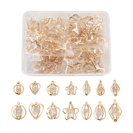 114 Pcs 19 Styles Alloy Pendants FIND-TA0001-31LG-1