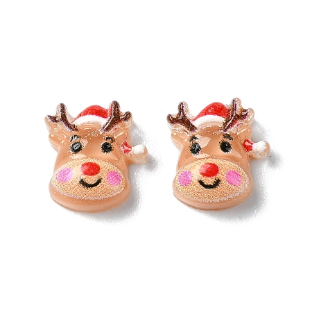 Christmas Series Resin Cabochons CRES-Q006-02C-1