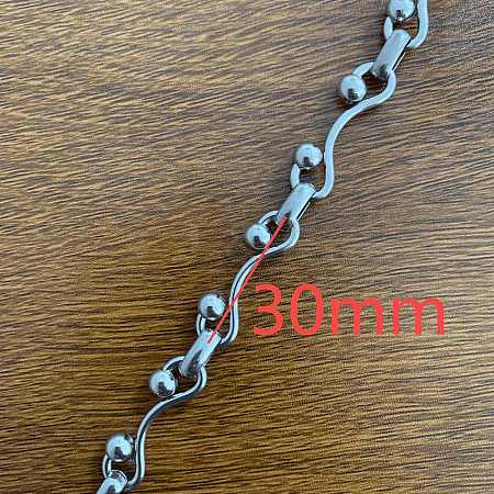304 Stainless Steel Link Chains CHS-H025-23P-1