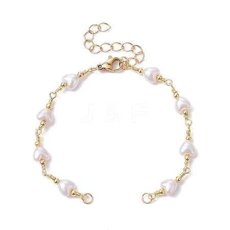 Handmade Brass Link Chain Bracelet Making AJEW-JB01150-22-1