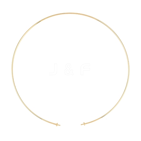 Brass Chocker Necklace Making KK-P354-01G-1