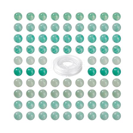 100Pcs 8mm Natural Amazonite  Round Beads DIY-LS0002-64-1