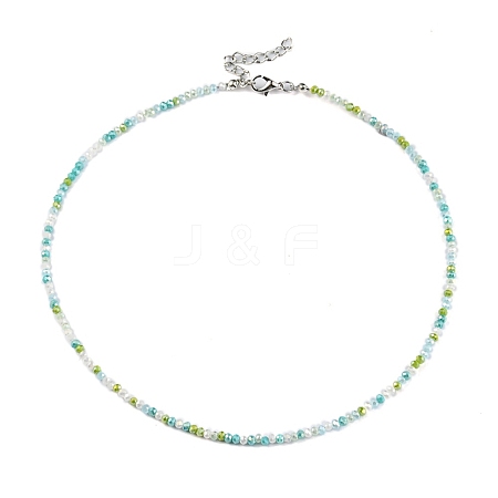 Bling Glass Beaded Necklace for Women NJEW-PH01492-03-1