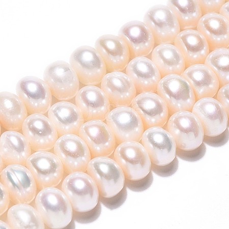 Natural Cultured Freshwater Pearl Beads Strands PEAR-N015-06A-01-1