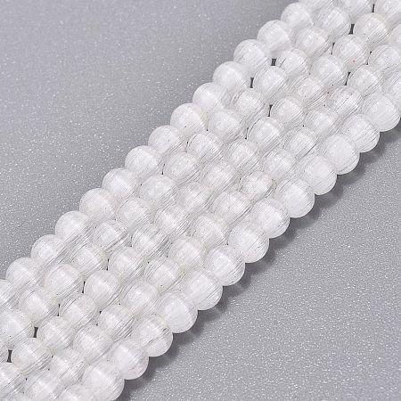 Glass Imitation Cat Eye Beads Strands GLAA-N075-01A-12-1