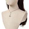 Ion Plating(IP) 201 Stainless Steel Big Pendant Necklace for Girl Women NJEW-JN03664-6