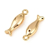 Ocean Theme Brass Micro Pave Cubic Zirconia Pendants KK-F902-08A-G-2