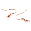 Brass Earring Hooks KK-Q362-RG-LF-2