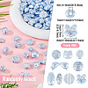 100G Pearlized Opaque Acrylic Beads OACR-TA0004-32D-4