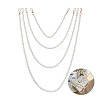 8Pcs 8 Styles White Acrylic Round Beads Bag Handles FIND-TA0001-40-2