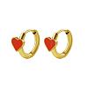 Natural Shell Heart Hoop Earrings AJEW-U002-02G-1