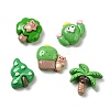 Plant Theme Opaque Resin Cabochons RESI-Q228-04-1